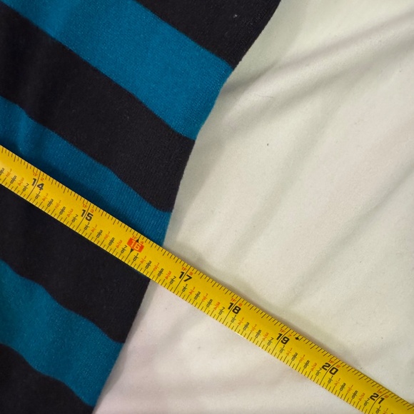 Derrick Heart Striped Sweater Tunic -  Stretchy, 3/4 length sleeves - L - Picture 5 of 6